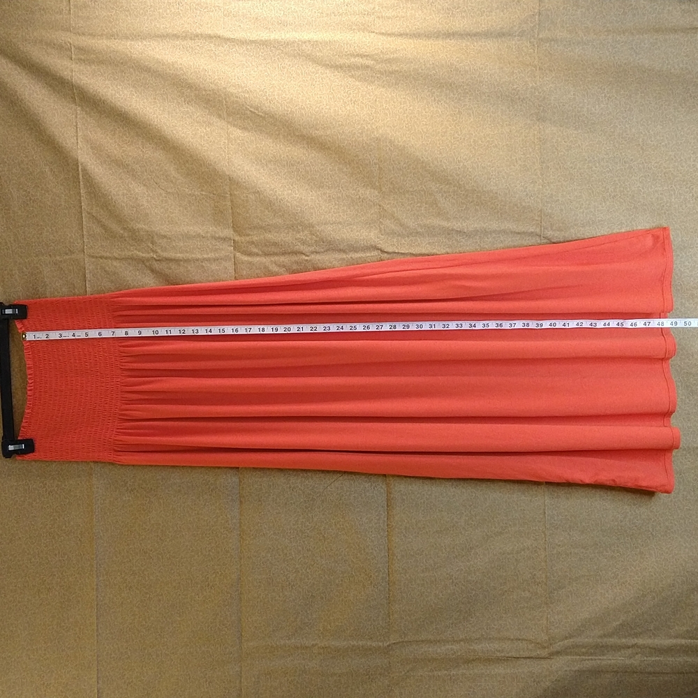 Women Orange Tube Dress Size:L (12-14) - Picture 5 of 7